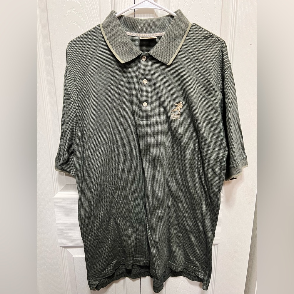 Men's Heisman Trophy Vintage Fila's Golf Polo Shirt Size Large